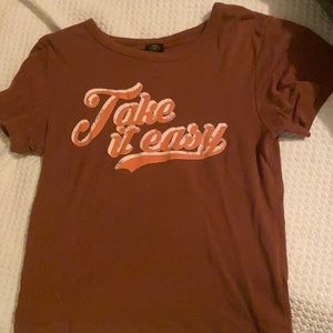 Brown baby tee from urban renewal